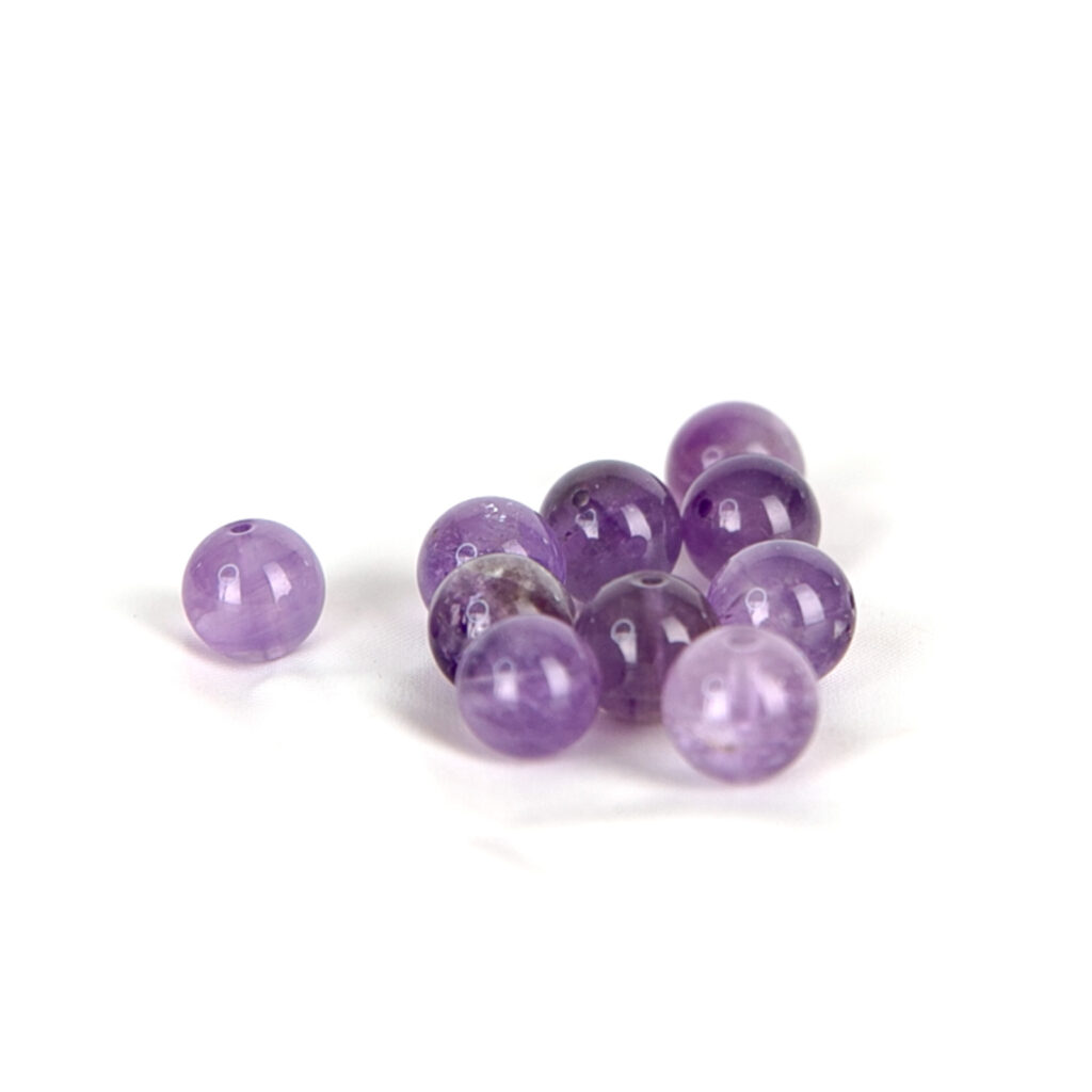 Perles Améthyste claire