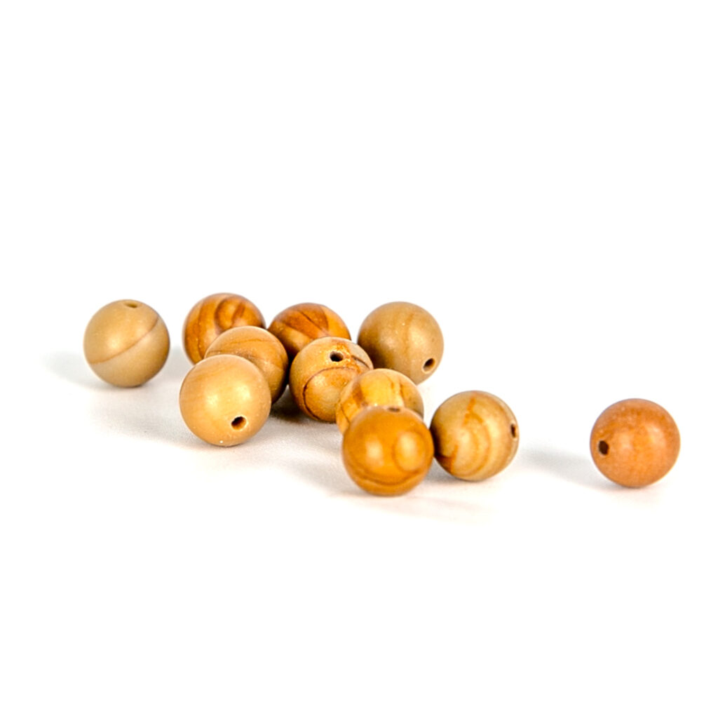 Perles Bois fossilisé