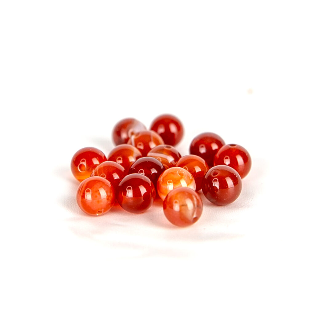 Perles4 ou 8 mm Cornaline