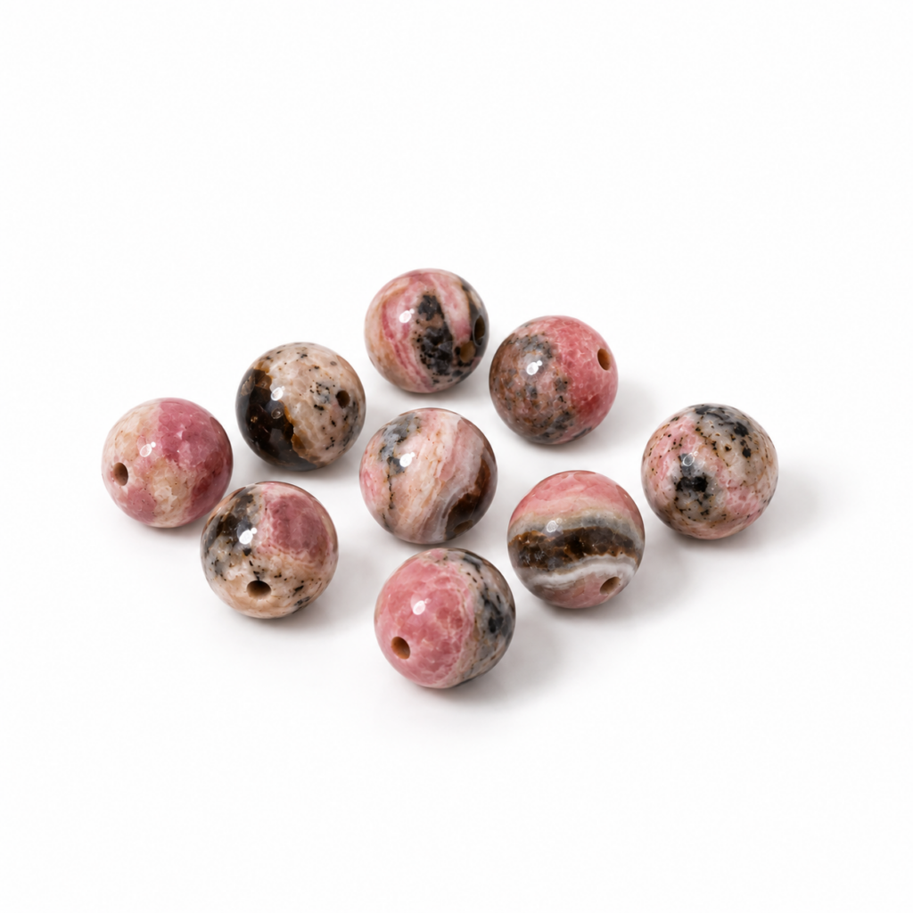 Perles en Rhodochrosite naturelle d’Argentine Qualité A