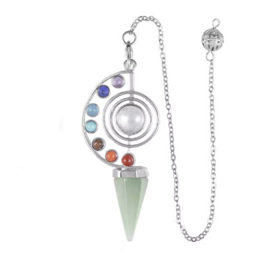 2Pendule reiki chakra aventurine verte