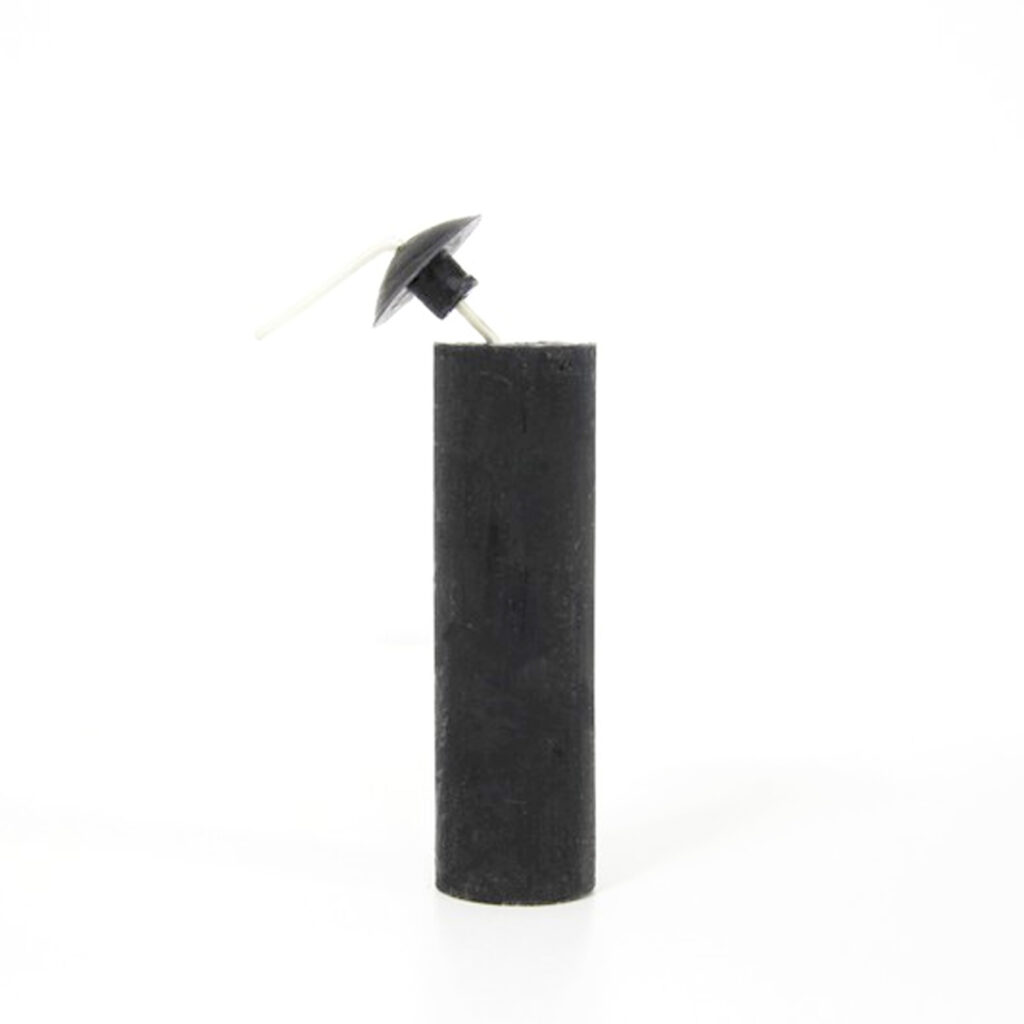 Bougie rituel wicca rites sacré Topedo cire naturelle à remplir NOIRE