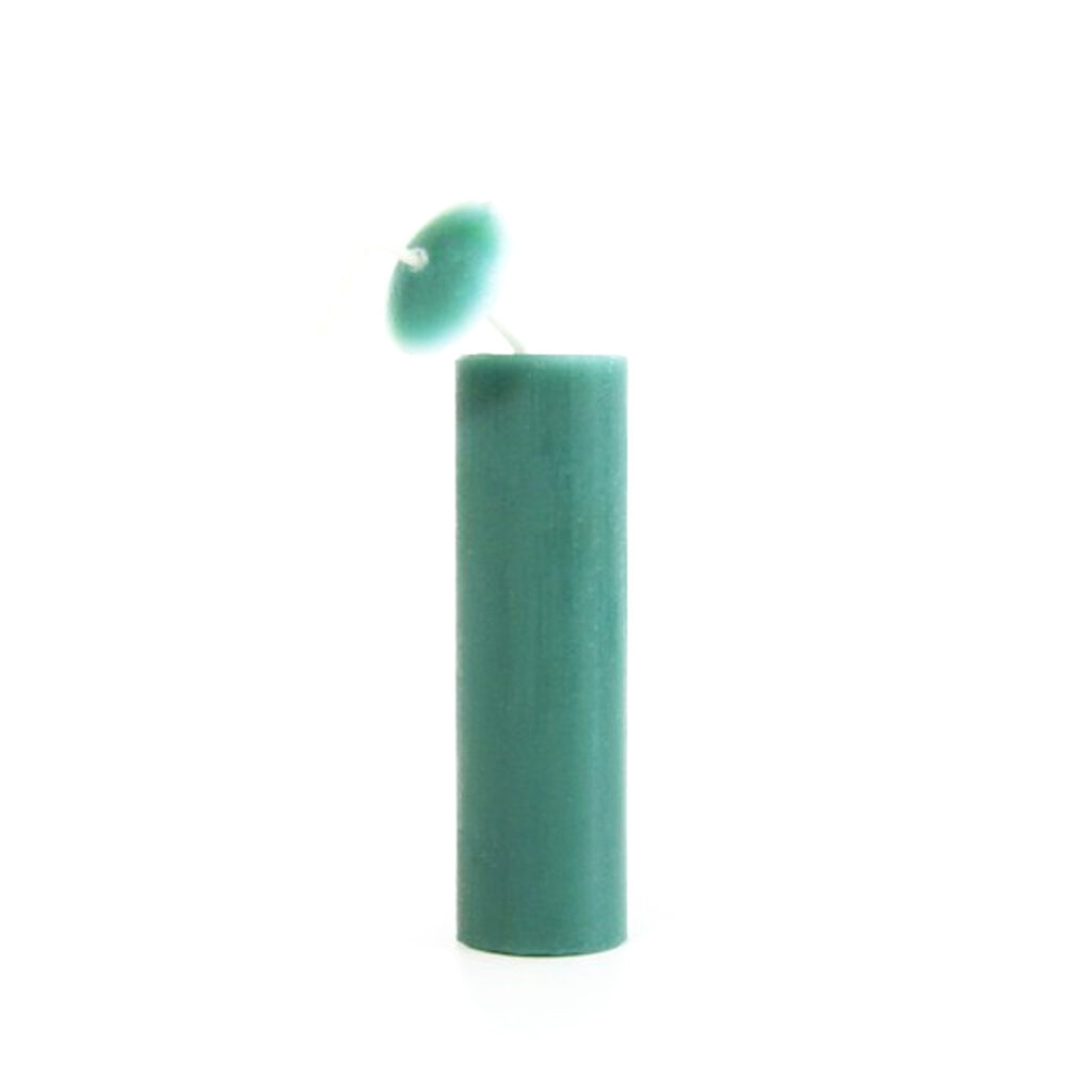 Bougie rituel wicca rites sacré Torpedo cire naturelle à remplir VERT FONCÉ
