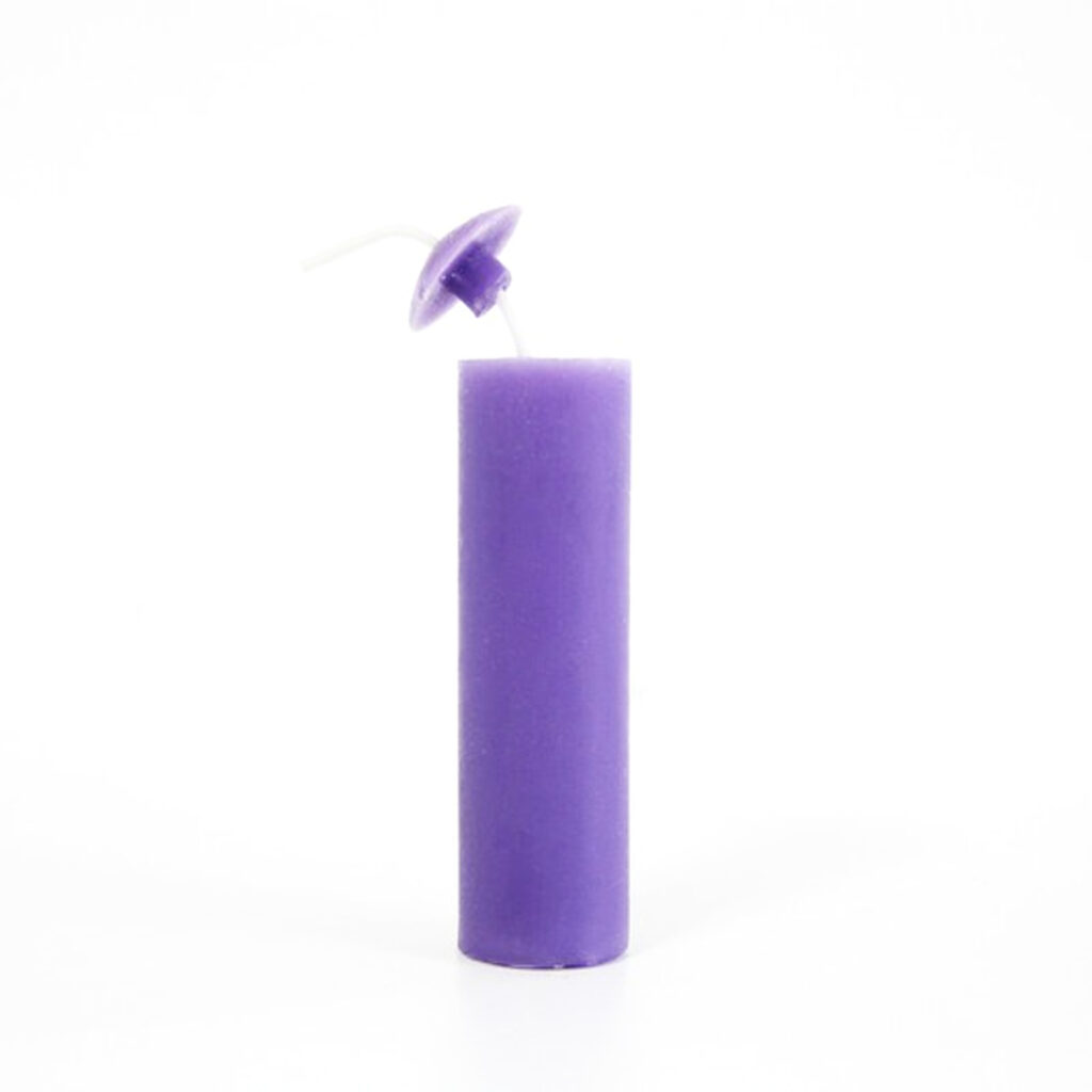 Bougie rituel wicca rites sacré Torpedo cire naturelle à remplir VIOLET