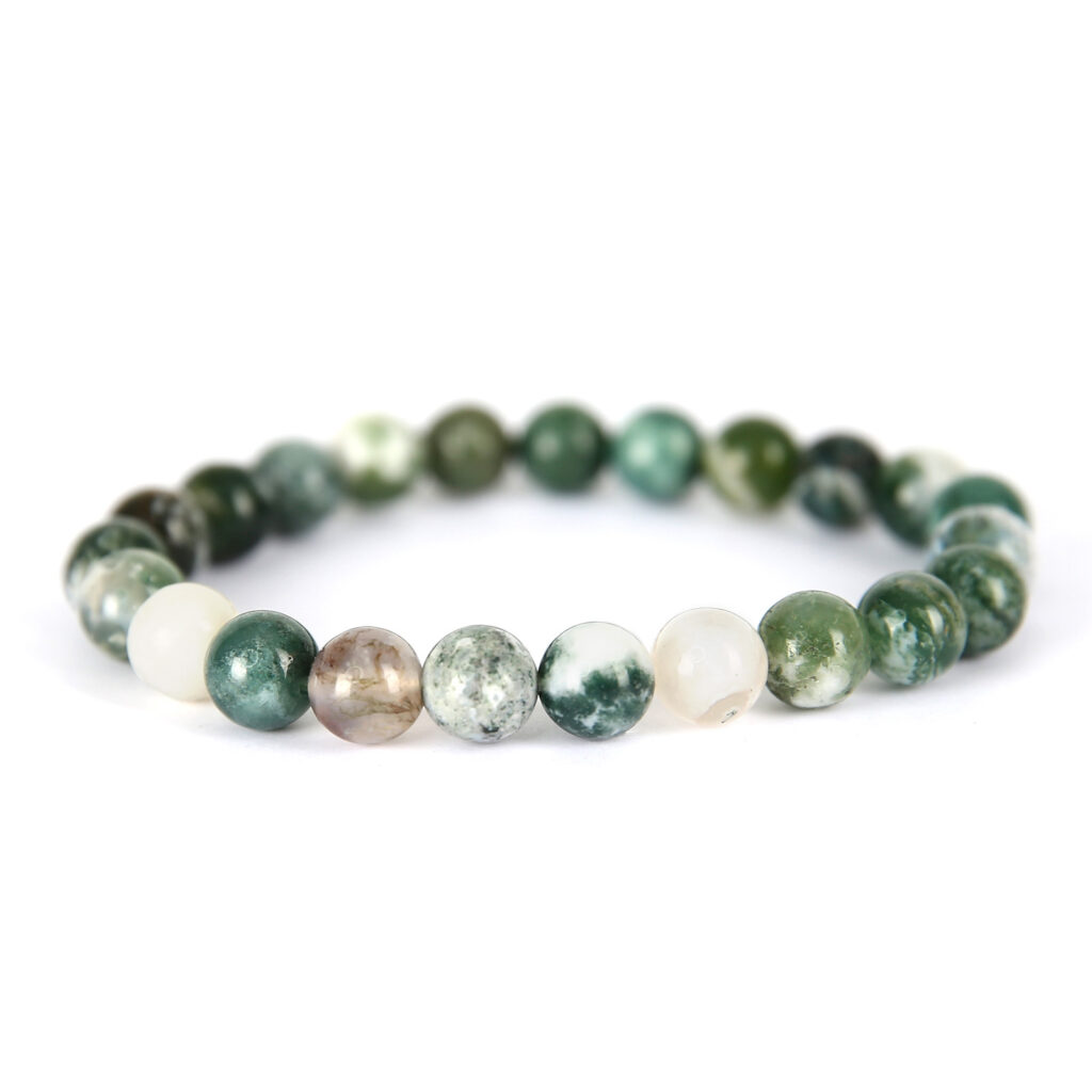 bracelet-8mm-Agate Arbre