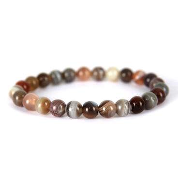 Bracelet femme 4 mm porté AGATE ARBRE