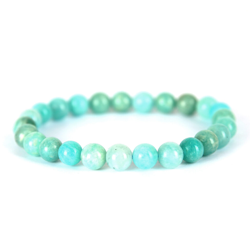 bracelet-8mm-Amazonite du pérou