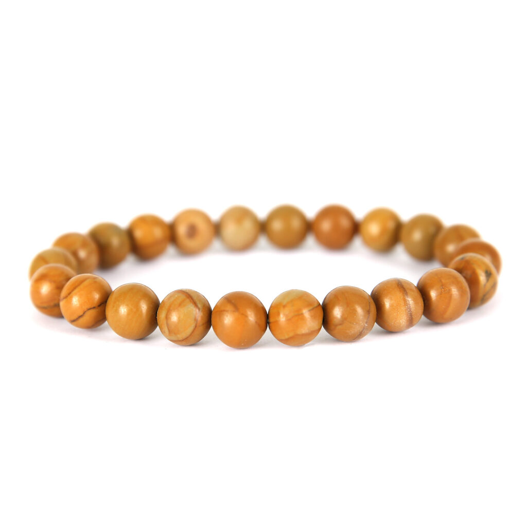 bracelet-8mm-Bois Fossilisé
