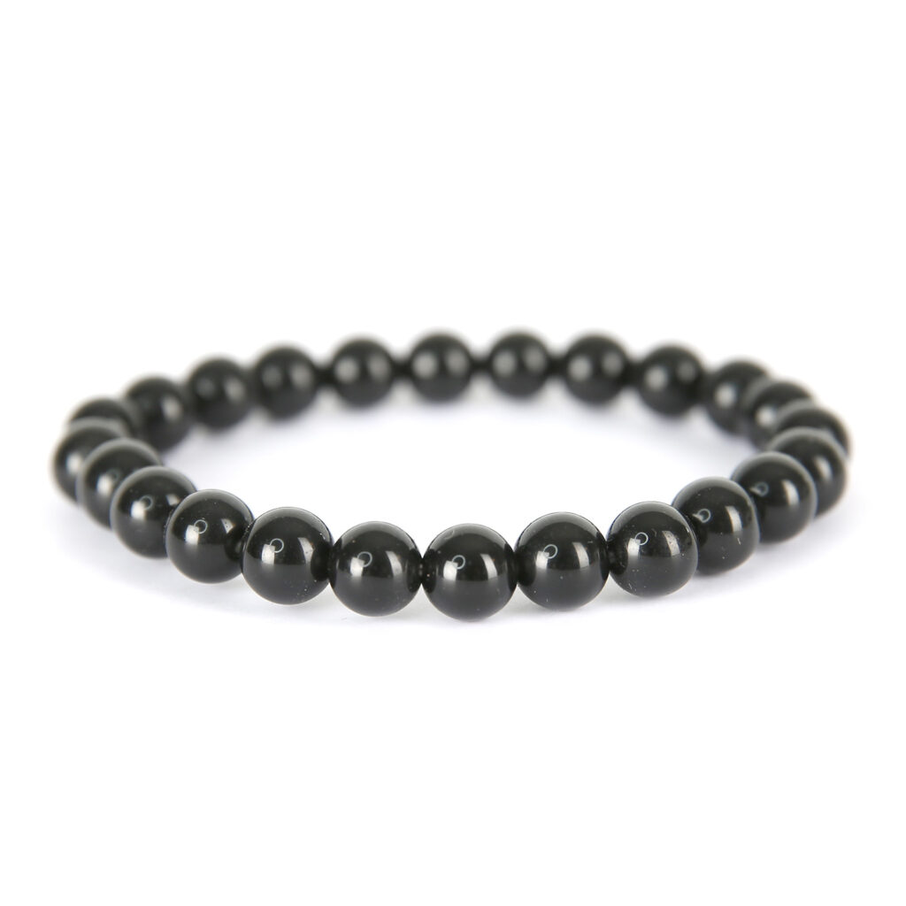bracelet-8mm-Obsidienne noire