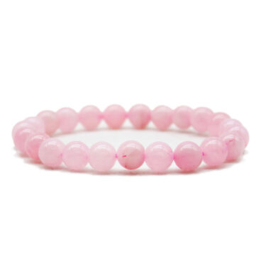 bracelet-8mm-Quartz Rose
