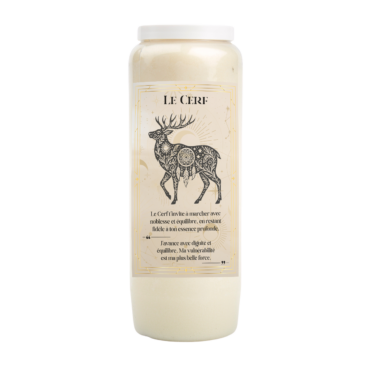 neuvaine cerf équilibre intérieur bougie neuvaine cerf noblesse animal totem cerf alignement bougie ésotérique cerf sérénité