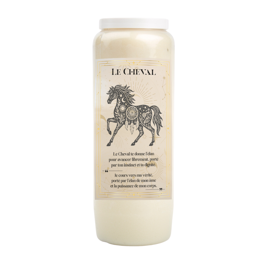 neuvaine cheval liberté instinct bougie neuvaine cheval puissance intérieure animal totem cheval énergie vitale bougie ésotérique cheval motivation