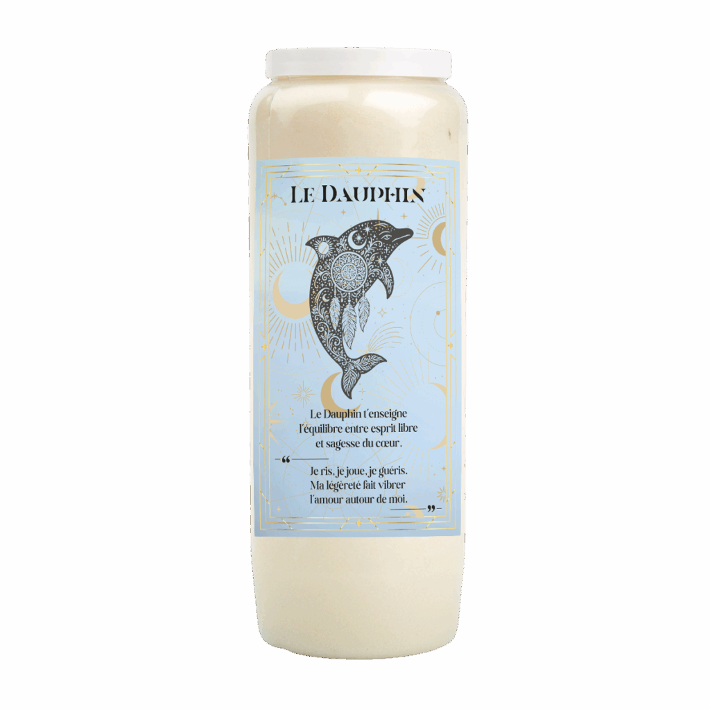 neuvaine dauphin joie harmonie bougie neuvaine dauphin énergie positive animal totem dauphin protection émotionnelle bougie ésotérique dauphin sérénité
