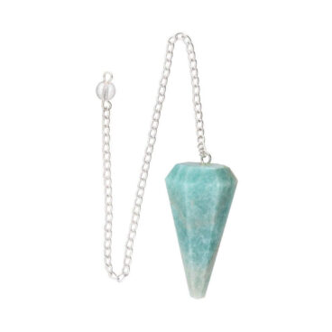 Pendule facettes pierre naturelle Amazonite