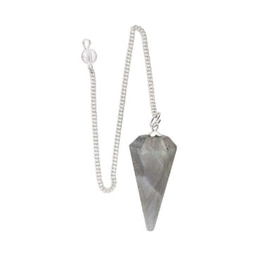 Pendule facettes pierre naturelle Labradorite