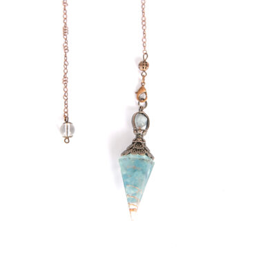 Pendule orgonite Aigue Marine