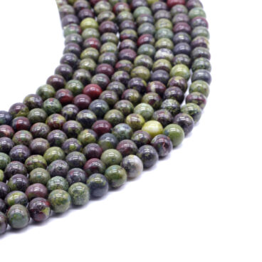 perles 4mm _ 8 mm JASPE SANG DE DRAGON HÉLIOTROPE