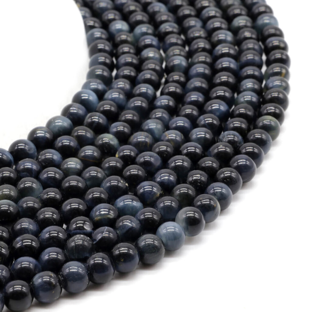 perles 4mm _ 8 mm OEIL DE FAUCON