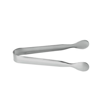 pince à charbon ou sucre couleur acier petit modèle 11 cm