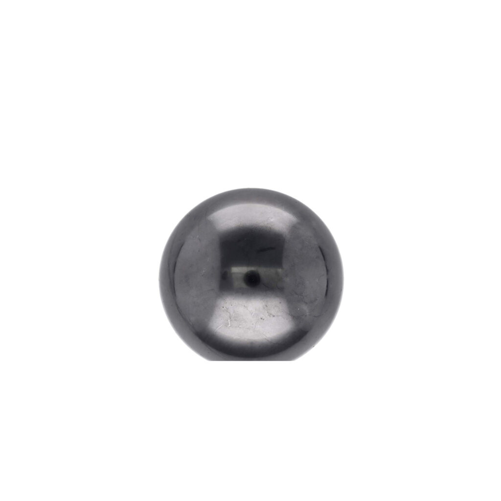 SPHERE SHUNGITE FOND PLAT 5 CM DE DIAMETTRE