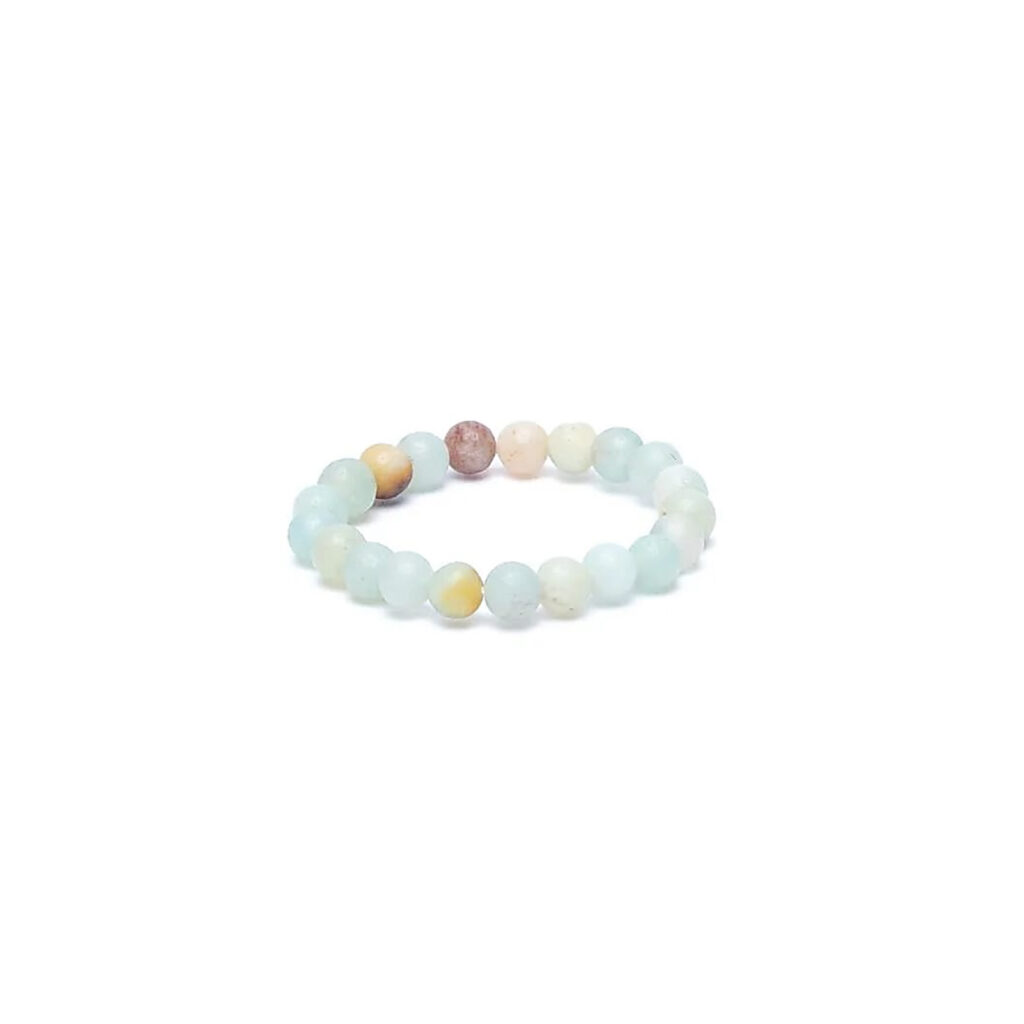 Bague élastique amazonite - 3mm