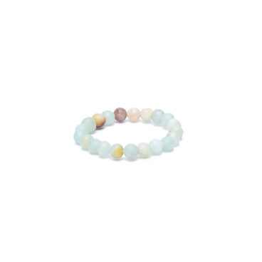 Bague élastique amazonite - 3mm