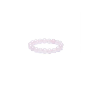 Bague élastique quartz rose -- 3mm