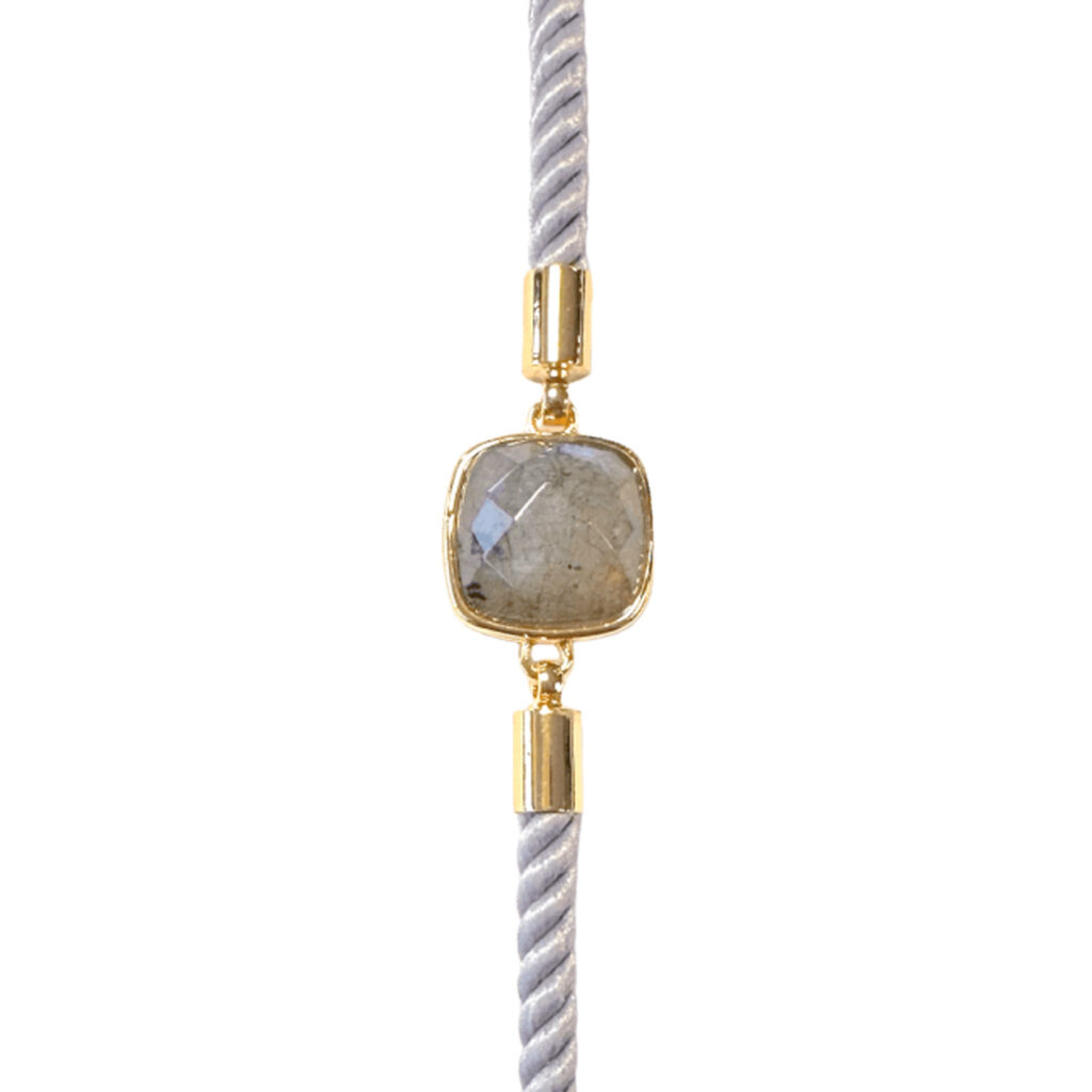 Bracelet corde ajustable zoo Labradorite