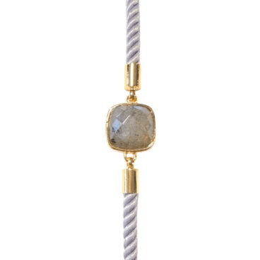 Bracelet corde ajustable zoo Labradorite