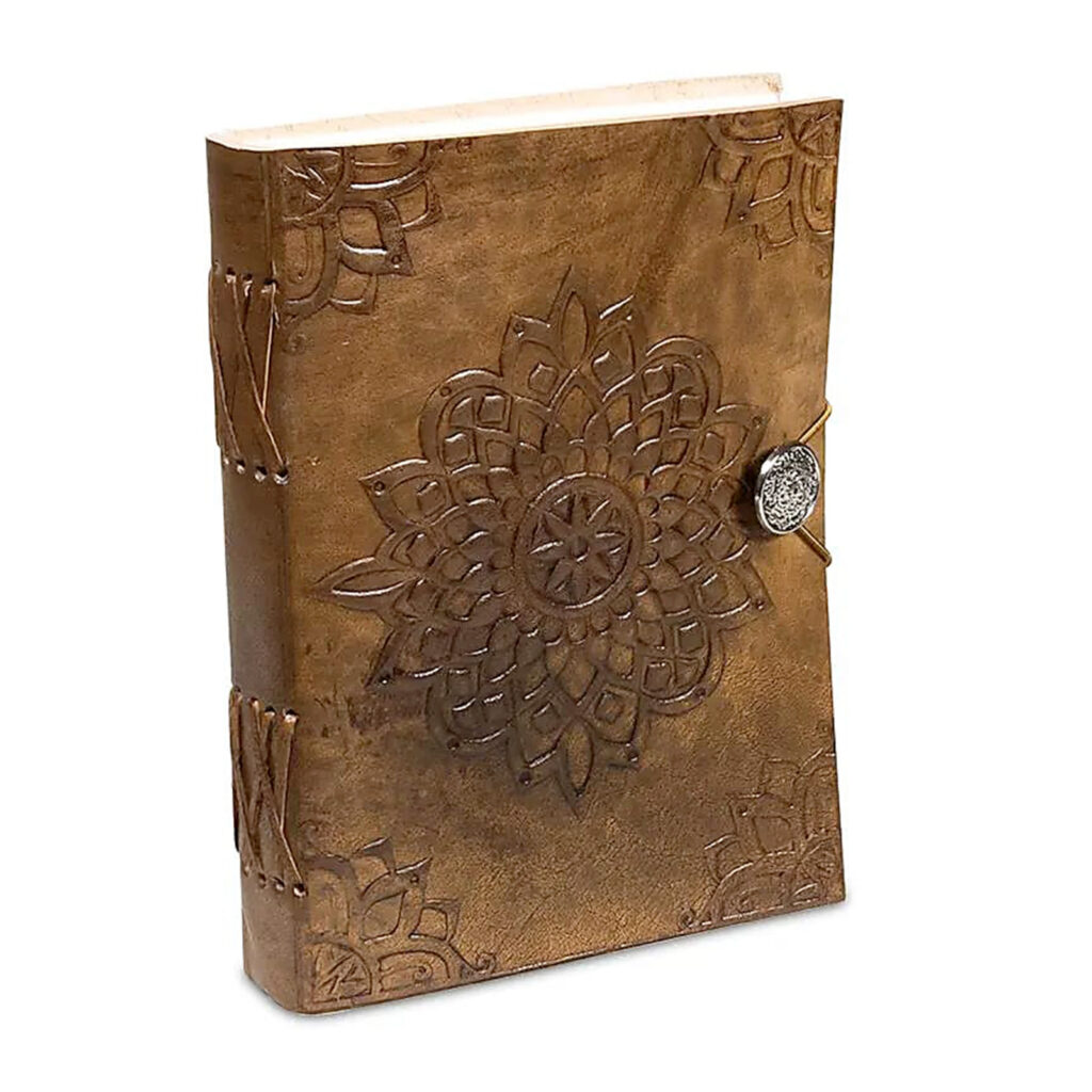 CARNET CUIR MANDALA couverture