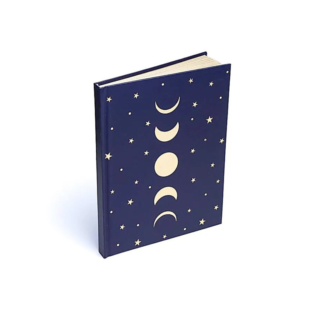 CARNET de note LUNE BLEU couverture