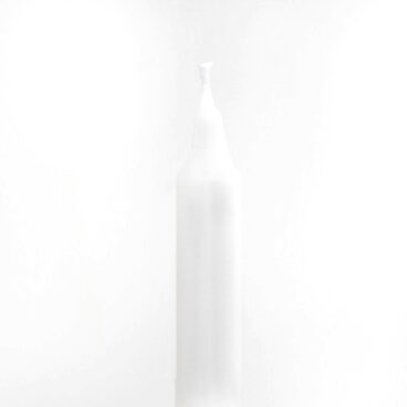 Chandelle 23 cm cire naturelle teinté dans la masse rites et rituels BLANCHE