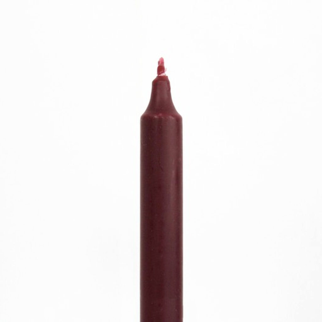 Chandelle 22 cm cire naturelle teinté dans la masse rites et rituels