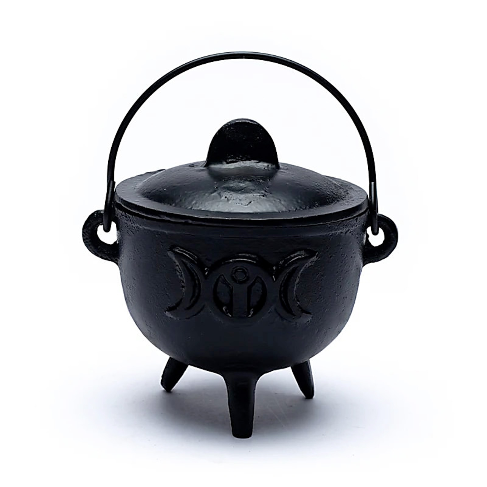 chaudron fonte triple lune fermé