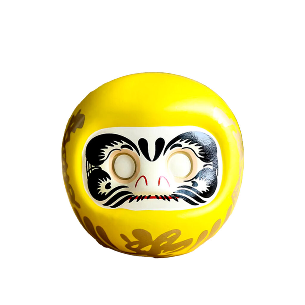 Daruma grand modele tirelire Jaune
