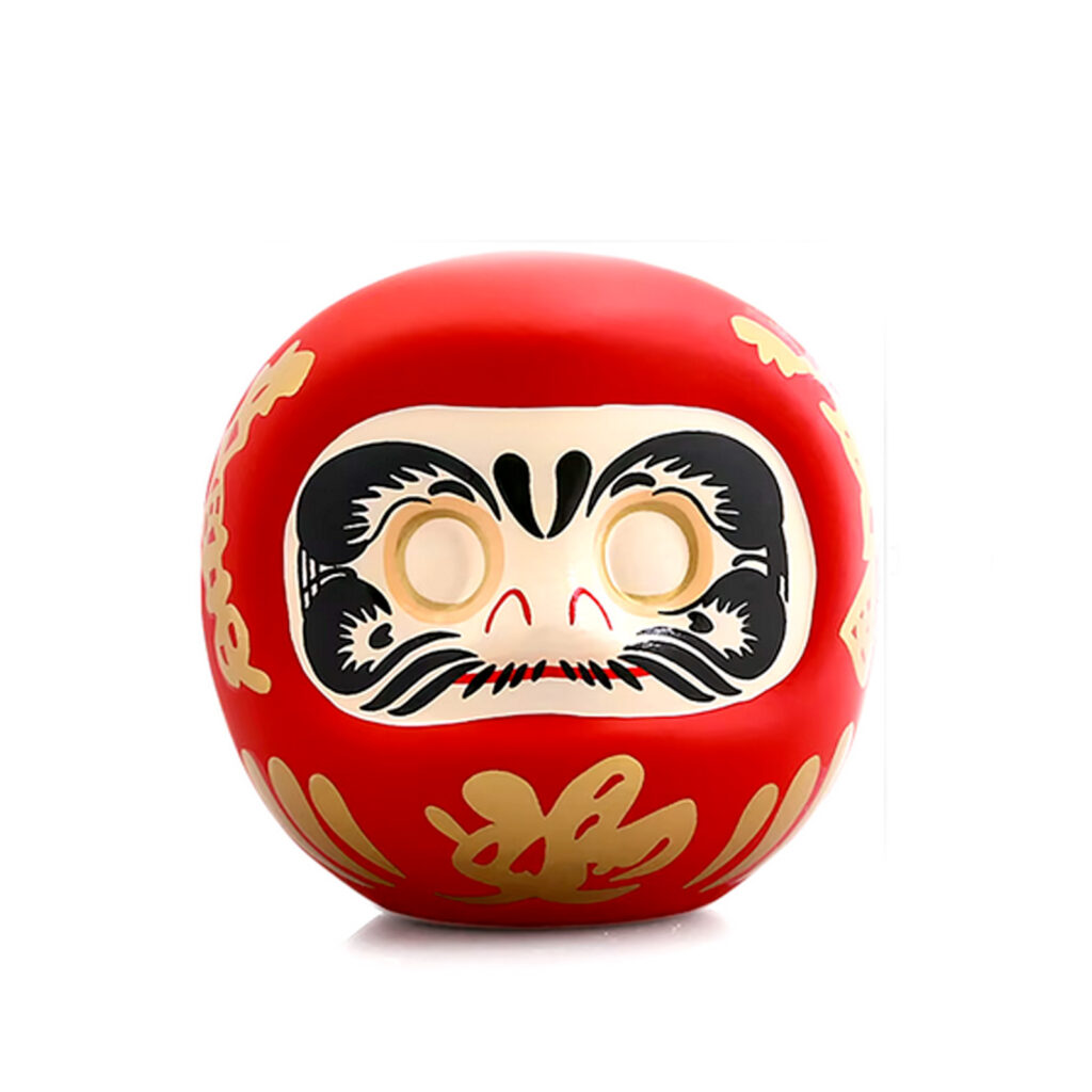Daruma grand modele tirelire rouge