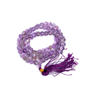Mala Améthyste qualité AA 108 perles + sachet -- 0.6 cm1