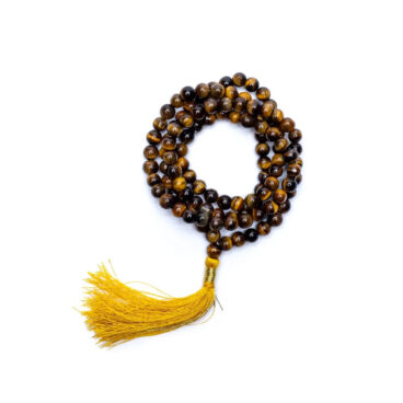 Mala oeil de tigre qualité AA 108 perles + sachet -- ±0.7cm2