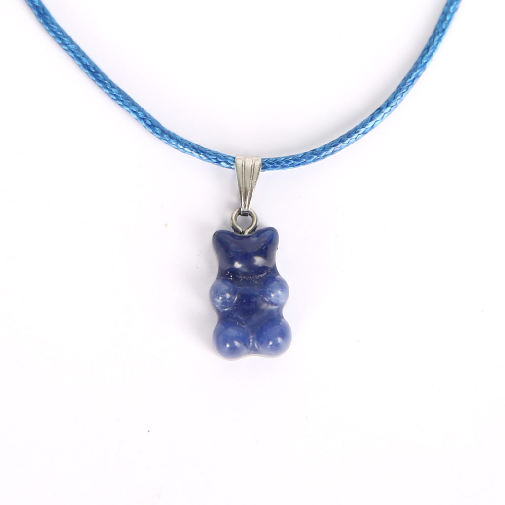 pendentif enfant bonbon ours lapis lazuli