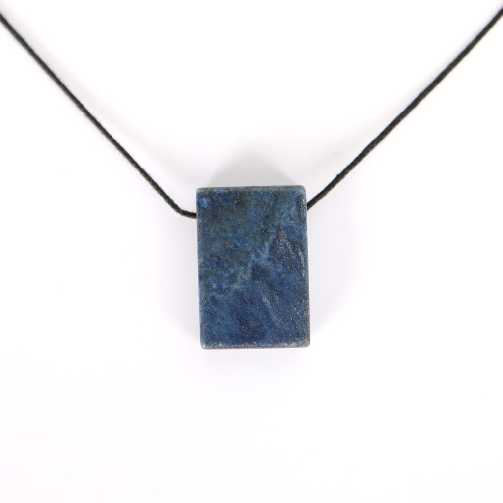 pendentif rectangle lapis lazuli naturelle