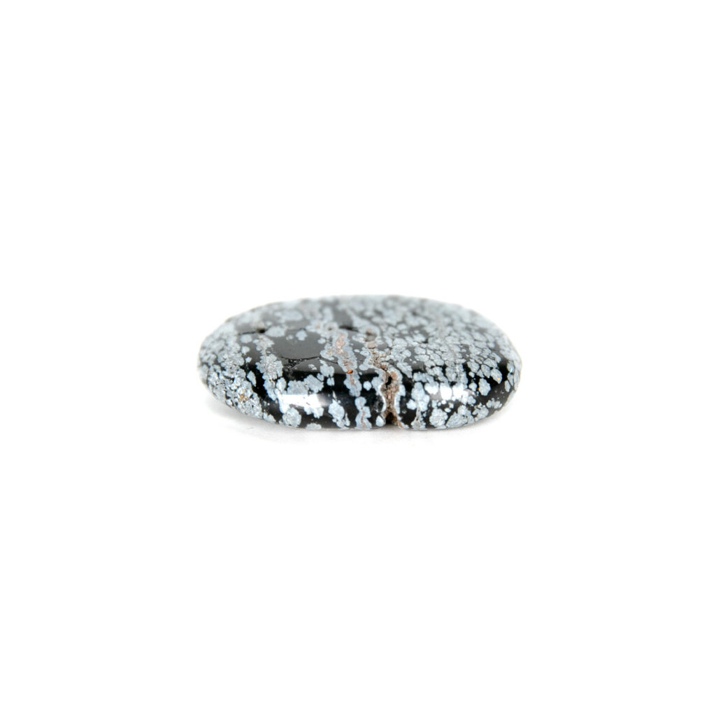 pierre-16 Galet pierre naturelle Obsidienne neige