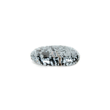 pierre-16 Galet pierre naturelle Obsidienne neige