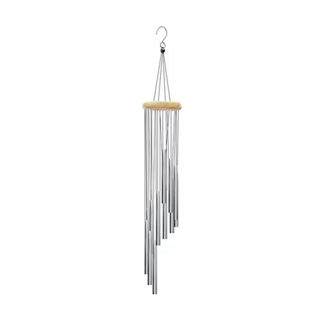 Carillon acier gris 12 tubes