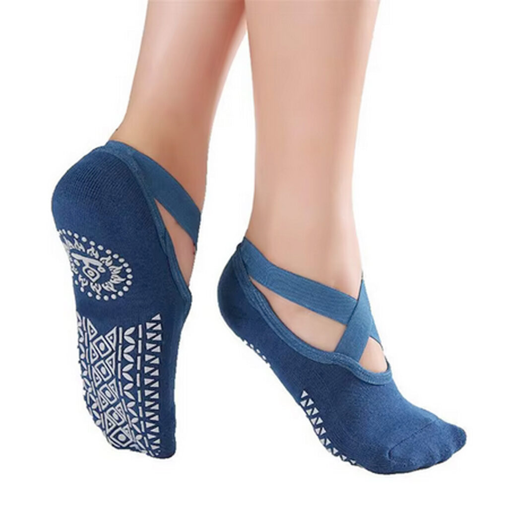 Chaussette de Yoga Bleu