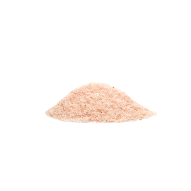 petit tas de sel d’Himalaya rose en poudre