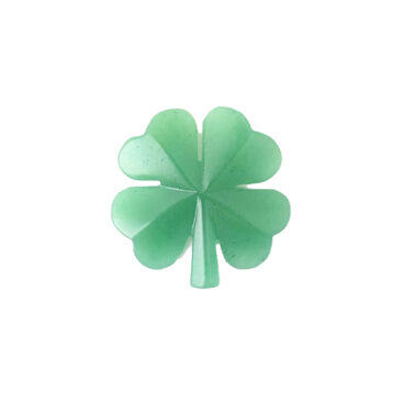 Tréfle aventurine verte 5 cm porte chance