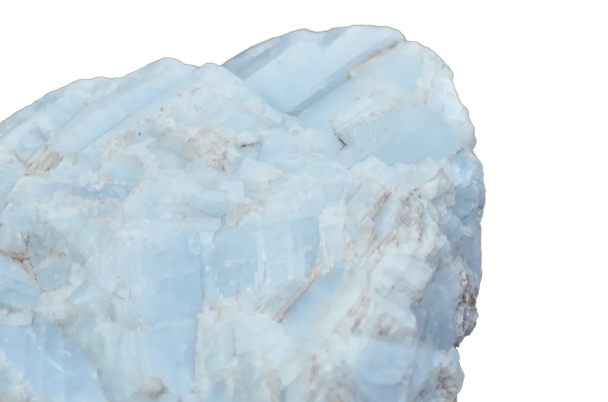 Pierre Brute CALCITE BLEU