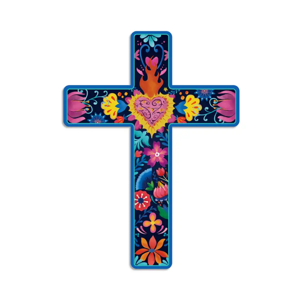 croix murale sacré coeur