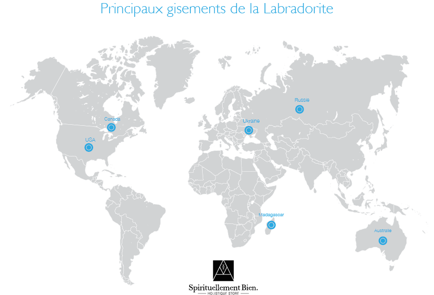 map gisements Labradorite