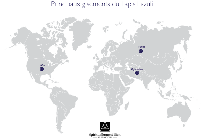 map gisements Lapis Lazuli
